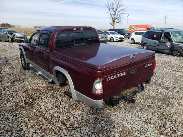 Image 3 of 2002 DODGE DAKOTA QUAD SLT 2002 with VIN 1B7HG48N62S587723