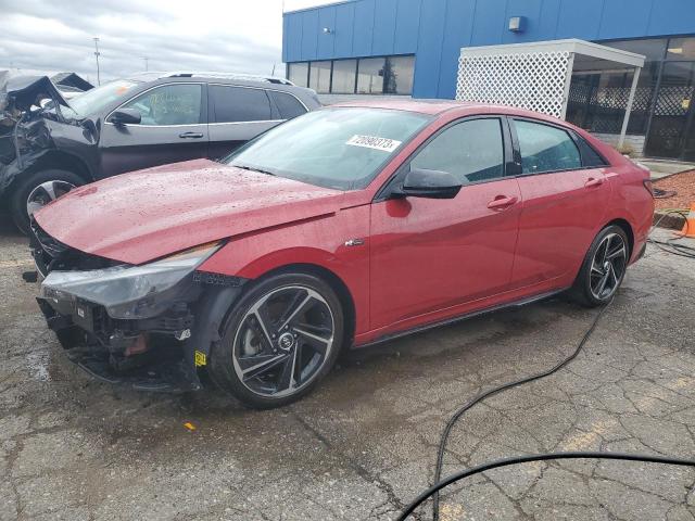 Изображение 1 2022 HYUNDAI ELANTRA N LINE 2022 с VIN KMHLR4AFXNU359820