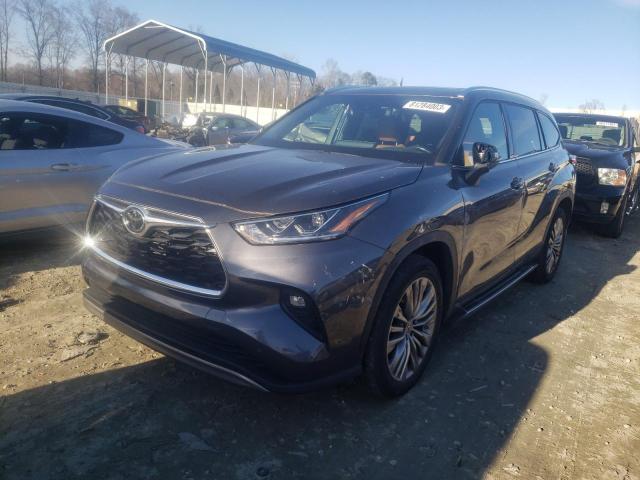 Image 1 of 2022 TOYOTA HIGHLANDER PLATINUM 2022 with VIN 5TDFZRAH7NS099803