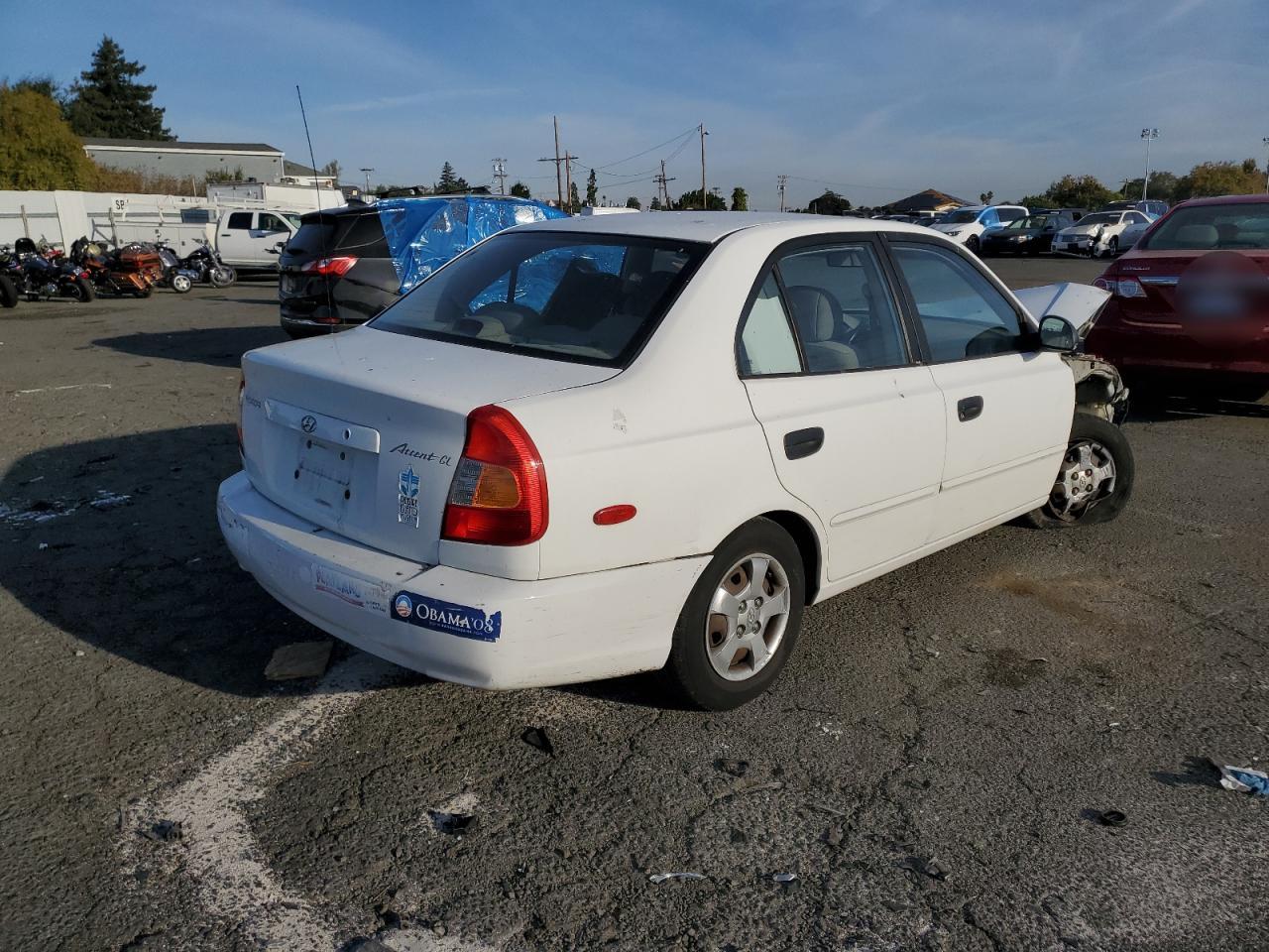 Image 3 of 2002 HYUNDAI ACCENT GL 2002 with VIN KMHCG45C62U358889