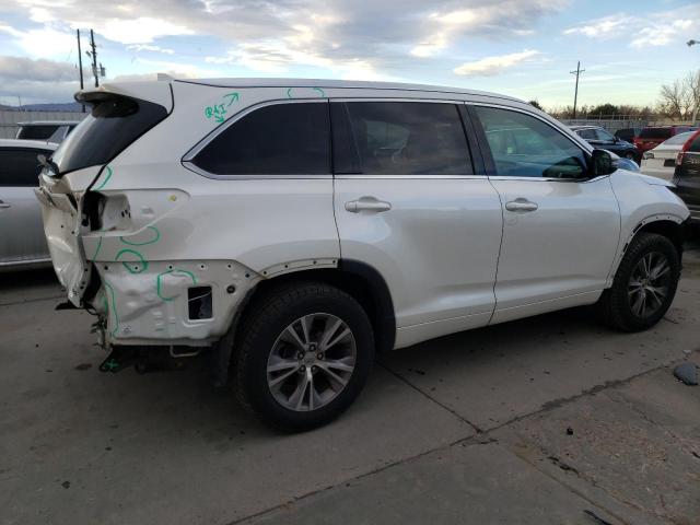 Image 3 of 2015 TOYOTA HIGHLANDER XLE 2015 with VIN 5TDKKRFHXFS040435