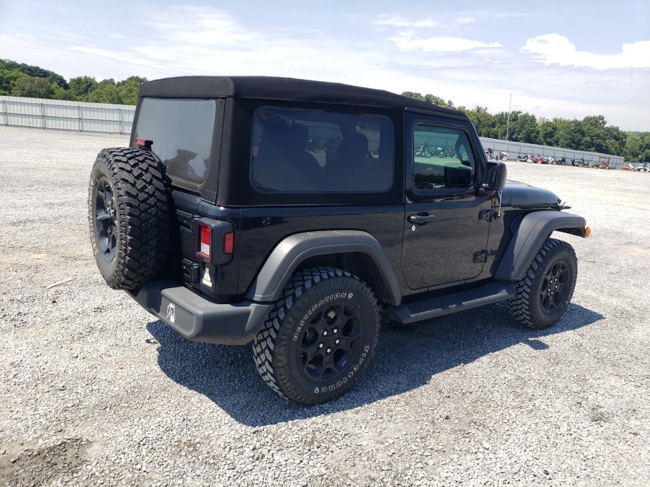 Image 3 of 2022 JEEP WRANGLER SPORT 2022 with VIN 1C4HJXAG1NW230607