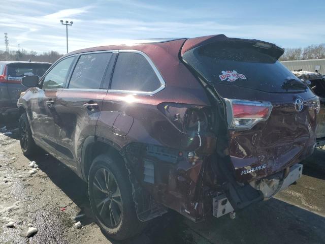 Obraz 2 z 2016 TOYOTA HIGHLANDER XLE 2016 z VIN 5TDJKRFH6GS352300