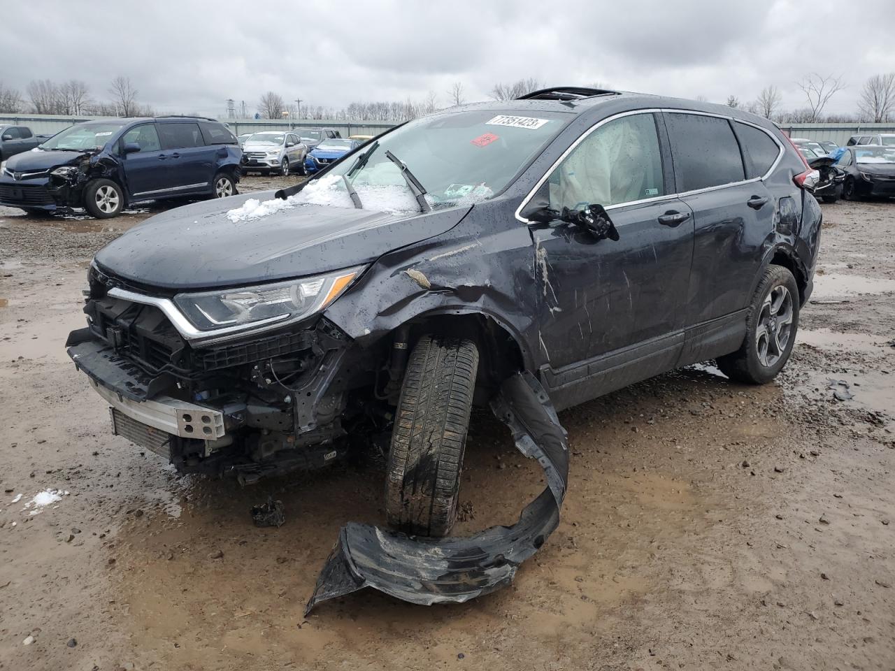 Image 1 of 2018 HONDA CR-V EX 2018 with VIN 7FARW2H59JE080052