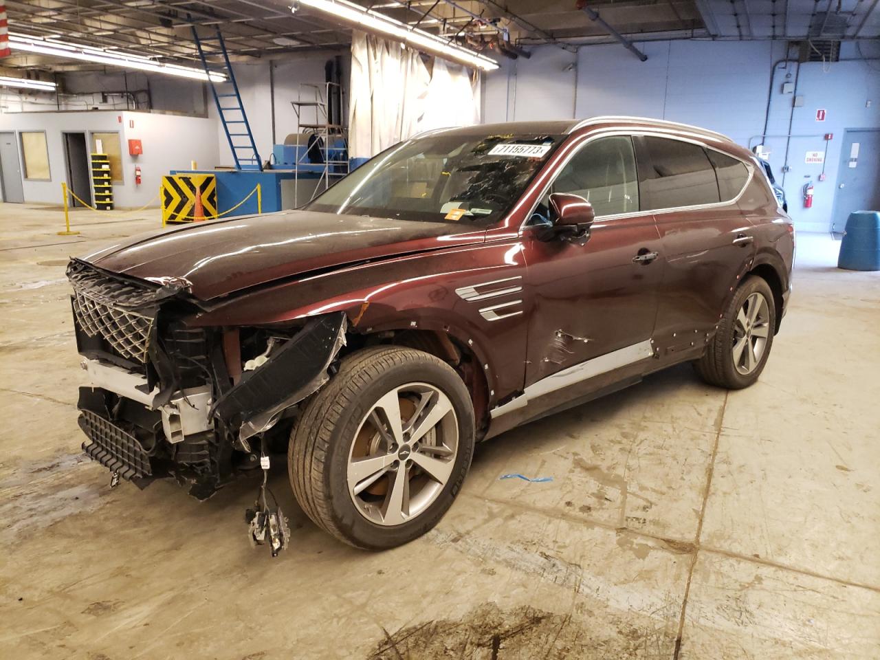 Image 1 of 2021 GENESIS GV80 BASE 2021 with VIN KMUHCESC6MU053781