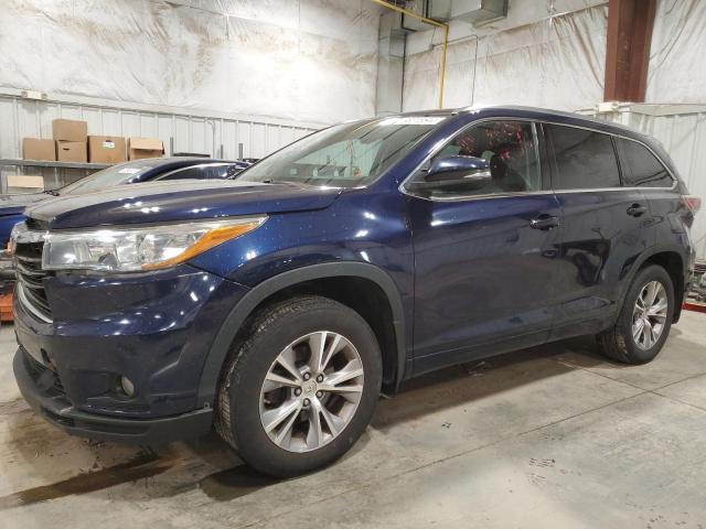 Image 1 of 2015 TOYOTA HIGHLANDER XLE 2015 with VIN 5TDJKRFH5FS168531