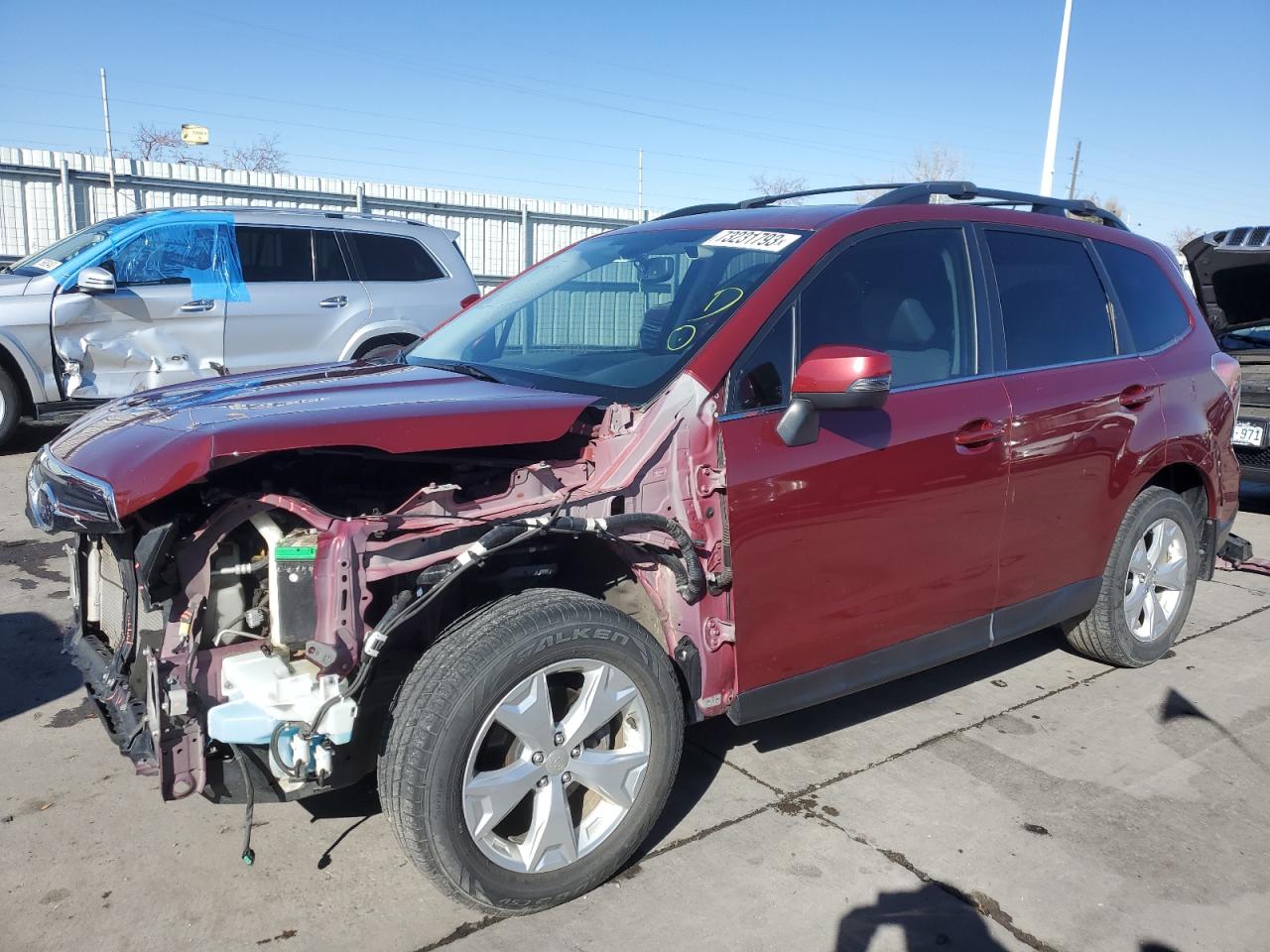 Image 1 of 2014 SUBARU FORESTER 2.5I TOURING 2014 with VIN JF2SJAPC6EH486884