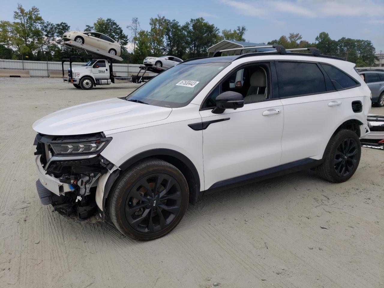 Image 1 of 2021 KIA SORENTO SX 2021 with VIN 5XYRK4LF2MG068972