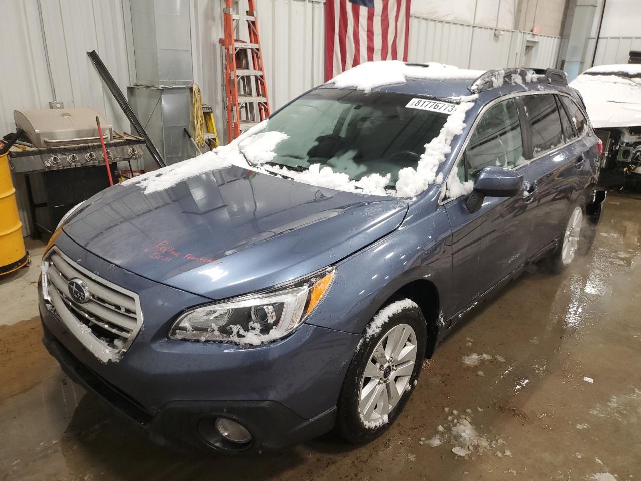 Изображение 1 2016 SUBARU OUTBACK 2.5I PREMIUM 2016 с VIN 4S4BSACC5G3286964