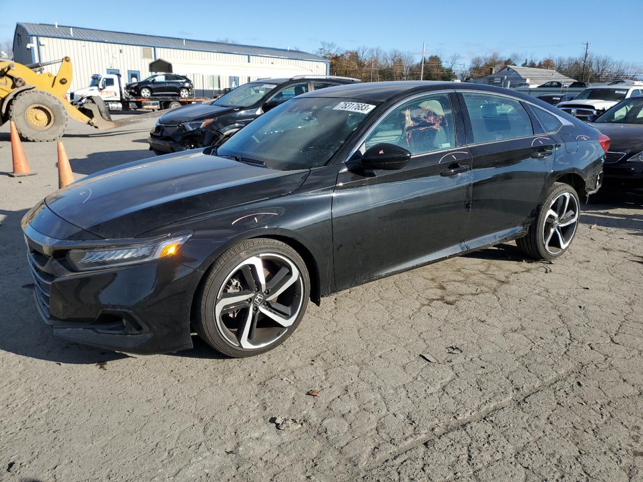 Image 1 of 2022 HONDA ACCORD SPORT SE 2022 with VIN 1HGCV1F46NA069311