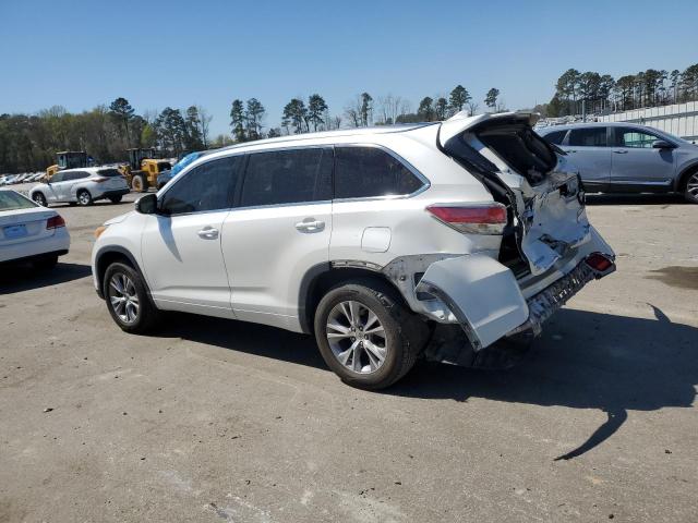 Obraz 2 z 2014 TOYOTA HIGHLANDER XLE 2014 z VIN 5TDKKRFH1ES007399