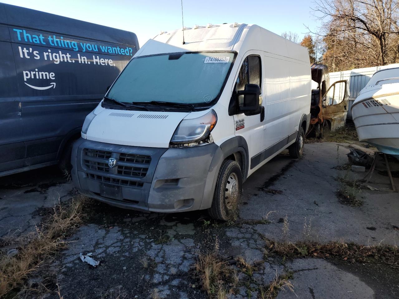 Image 1 of 2017 RAM PROMASTER 2500 2500 HIGH 2017 with VIN 3C6TRVDG8HE549222