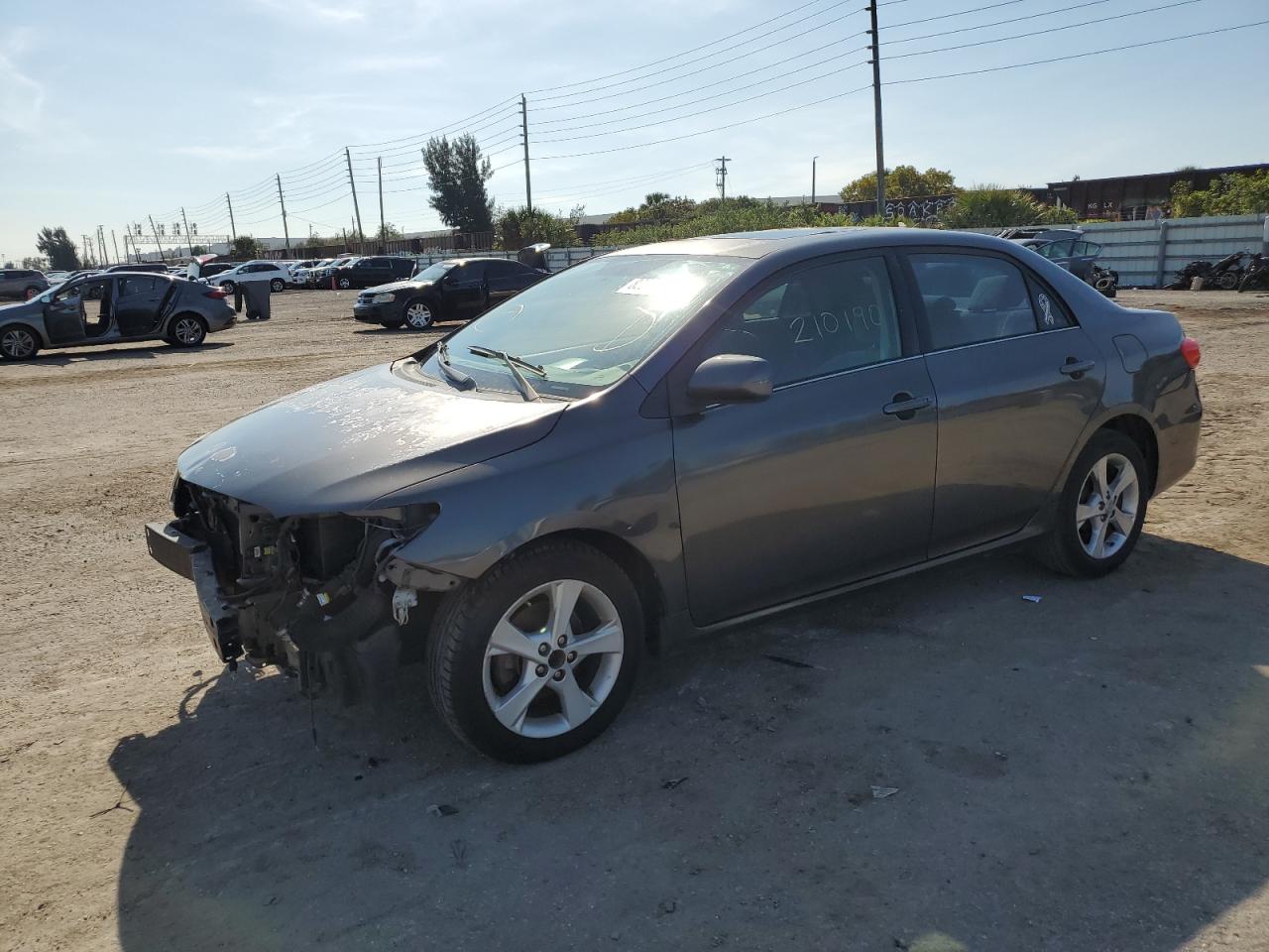 Image 1 of 2013 TOYOTA COROLLA BASE 2013 with VIN 5YFBU4EE3DP129872
