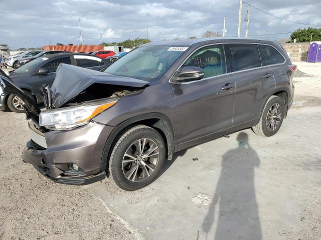Image 1 of 2016 TOYOTA HIGHLANDER XLE 2016 with VIN 5TDJKRFH1GS326770