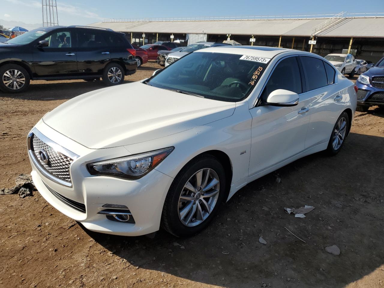 Image 1 of 2016 INFINITI Q50 BASE 2016 with VIN JN1CV7AP4GM203014
