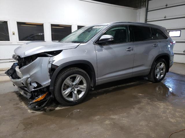 Image 1 of 2016 TOYOTA HIGHLANDER LIMITED 2016 with VIN 5TDDKRFH3GS286947
