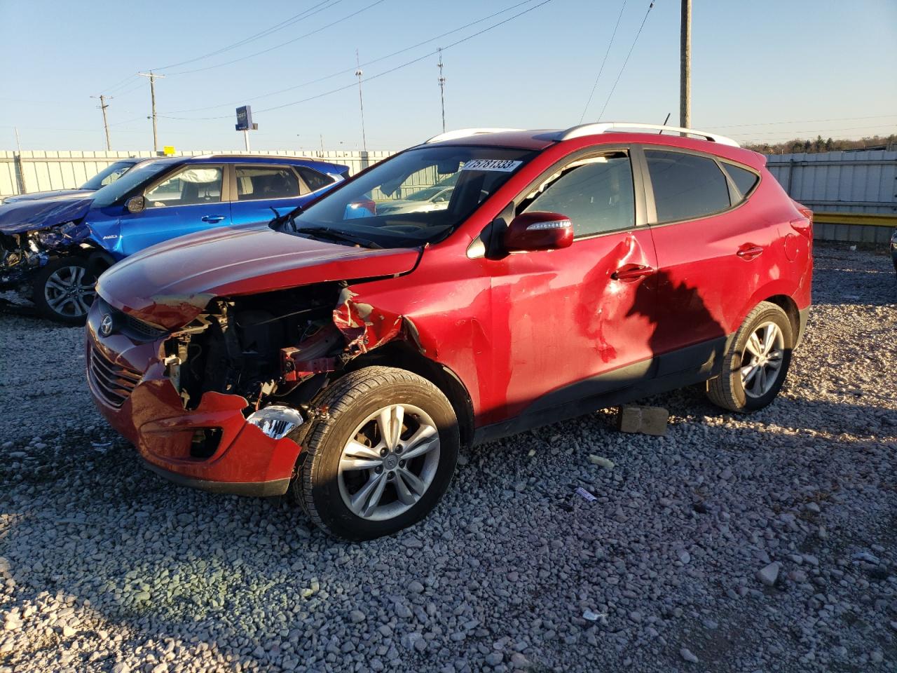 Image 1 of 2013 HYUNDAI TUCSON GLS 2013 with VIN KM8JU3ACXDU547886