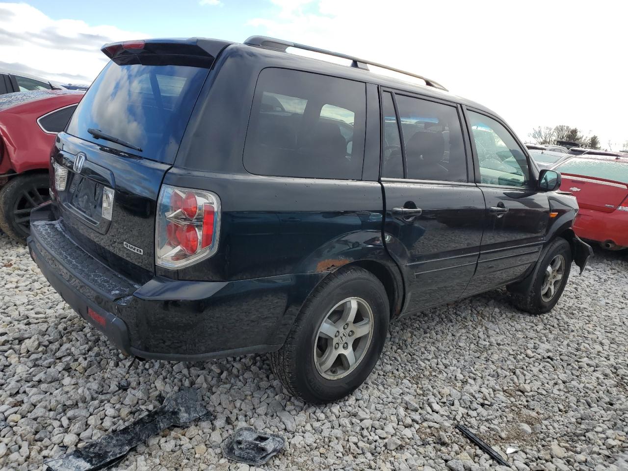 Image 3 of 2007 HONDA PILOT EXL 2007 with VIN 2HKYF18547H002404
