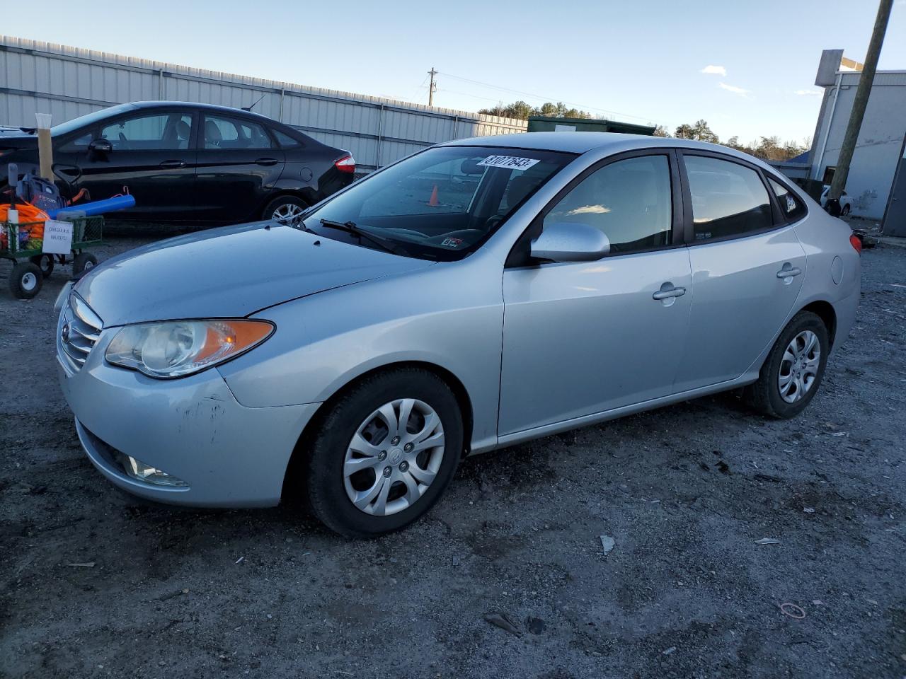 Image 1 of 2010 HYUNDAI ELANTRA BLUE 2010 with VIN KMHDU4AD4AU136779