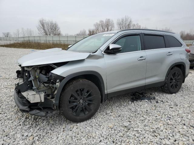 Image 1 of 2019 TOYOTA HIGHLANDER SE 2019 with VIN 5TDJZRFH6KS577904