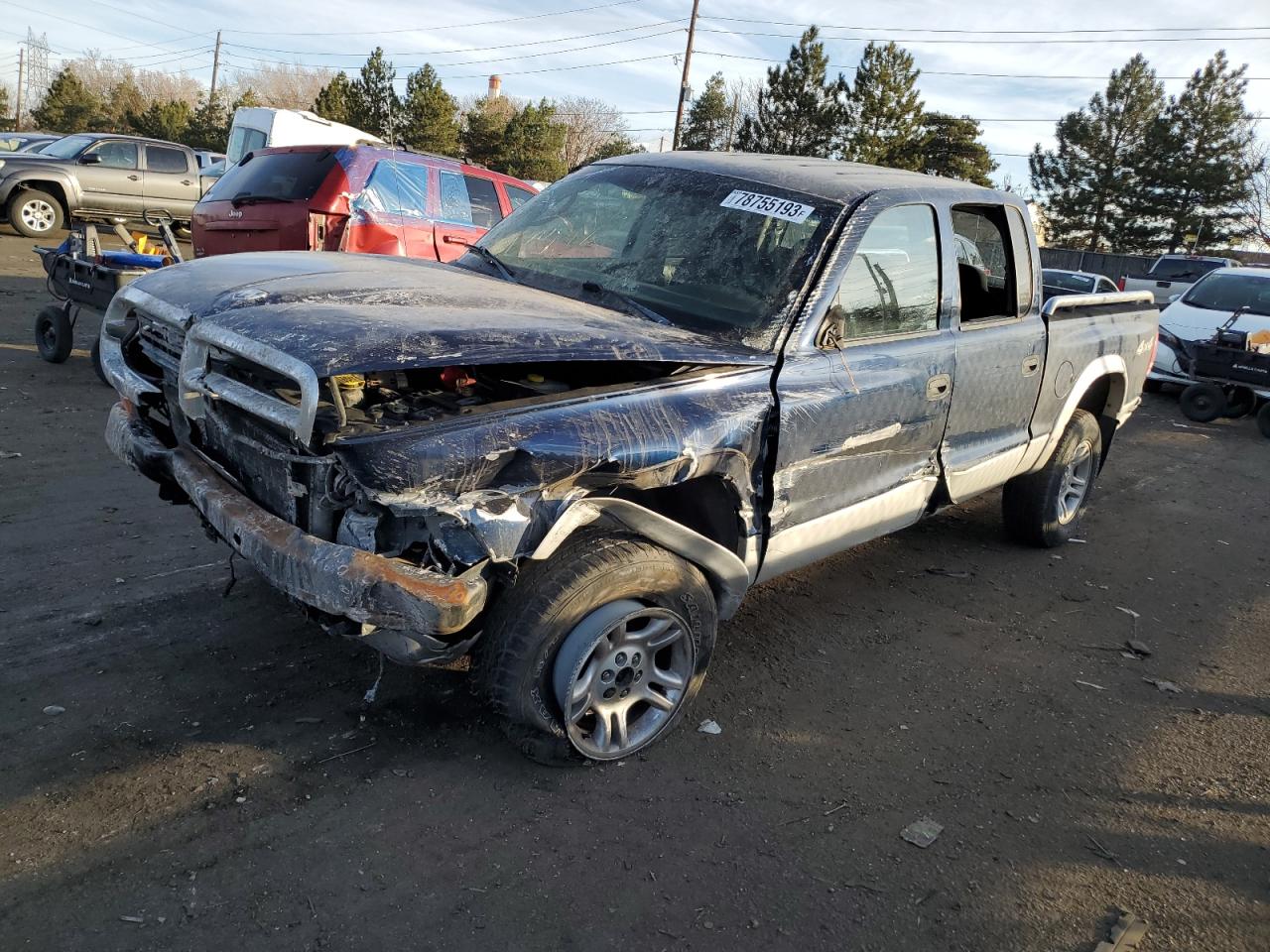 Image 1 of 2004 DODGE DAKOTA QUAD SLT 2004 with VIN 1D7HG48N14S691383