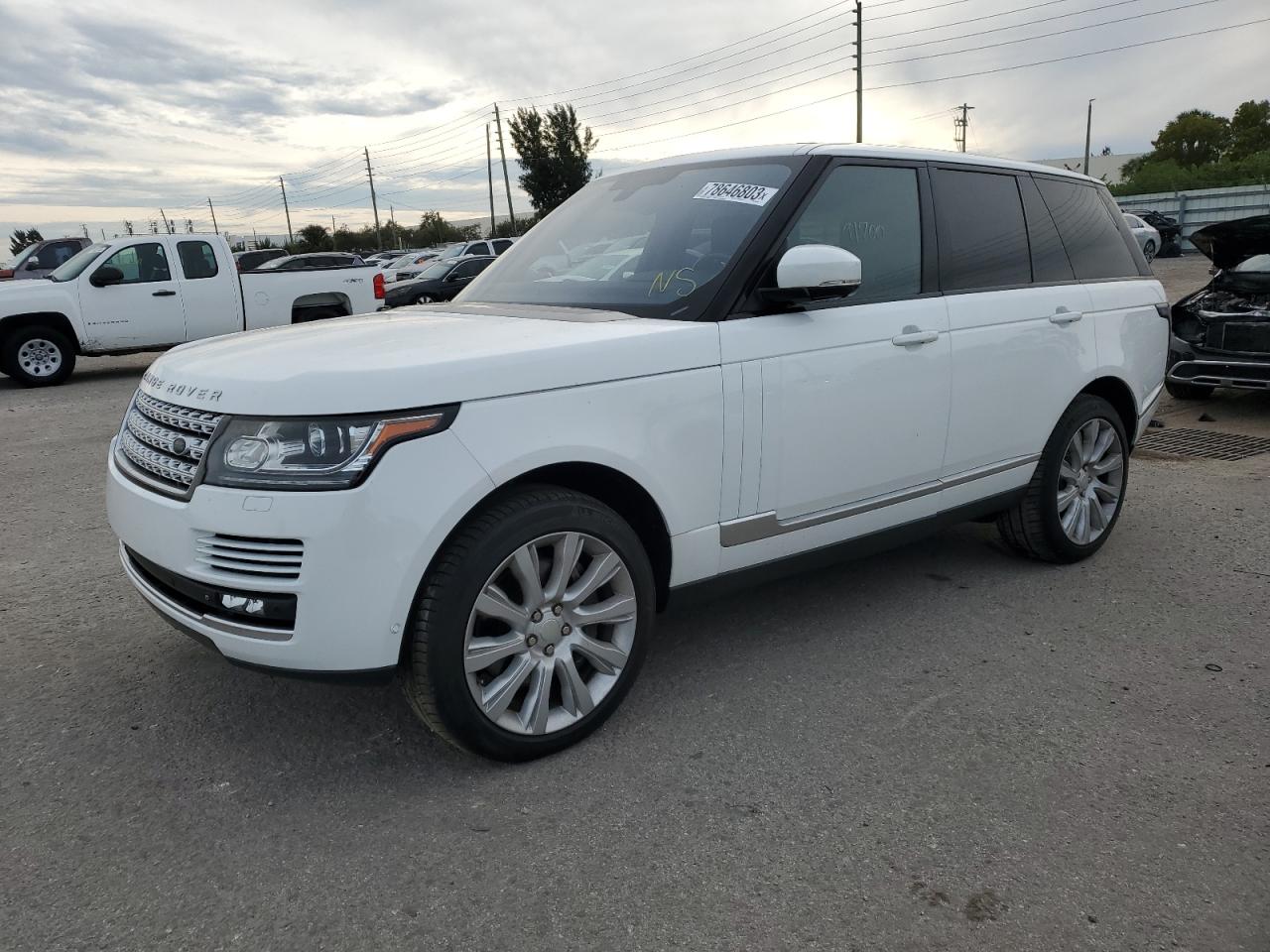 Image 1 of 2015 LAND ROVER RANGE ROVER SUPERCHARGED 2015 with VIN SALGS2TF4FA223738