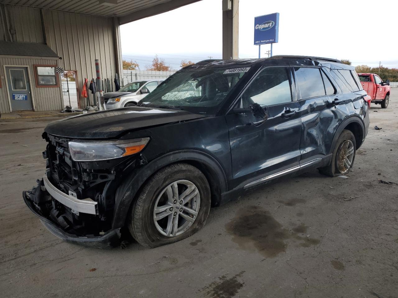 Image 1 of 2022 FORD EXPLORER XLT 2022 with VIN 1FMSK8DH3NGA90045