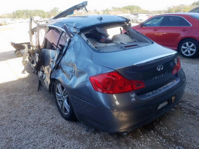 Image 3 of 2011 INFINITI G37 BASE 2011 with VIN JN1CV6AP3BM500178