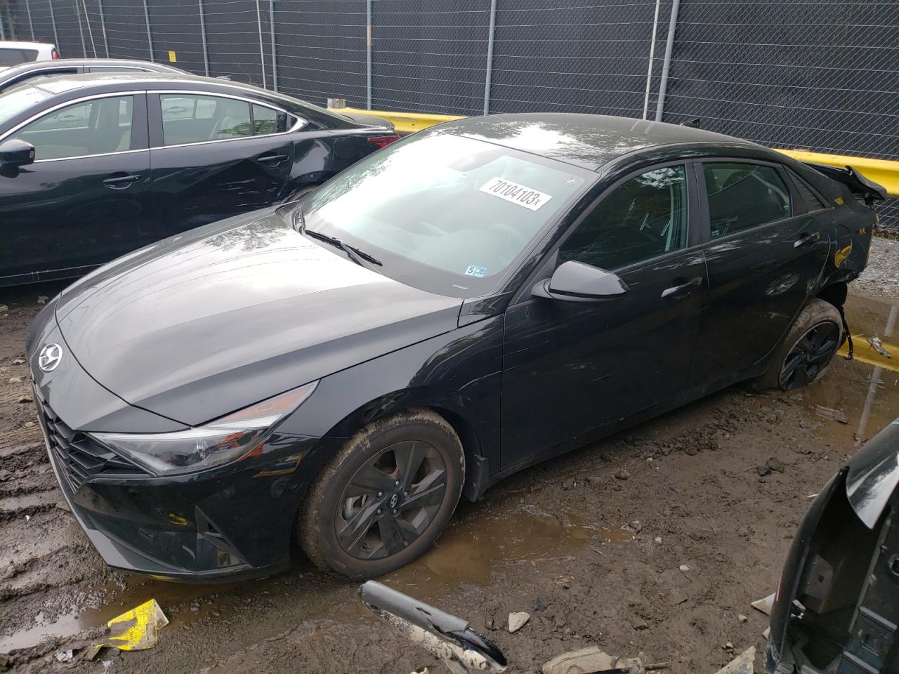 Image 1 of 2022 HYUNDAI ELANTRA SEL 2022 with VIN KMHLM4AG4NU355575