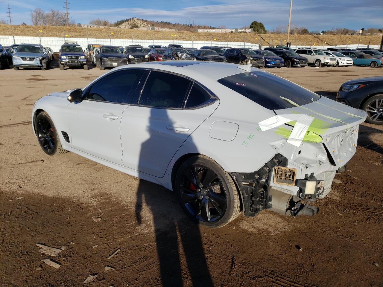Image 2 of 2022 GENESIS G70 BASE 2022 with VIN KMTG54TE1NU096172