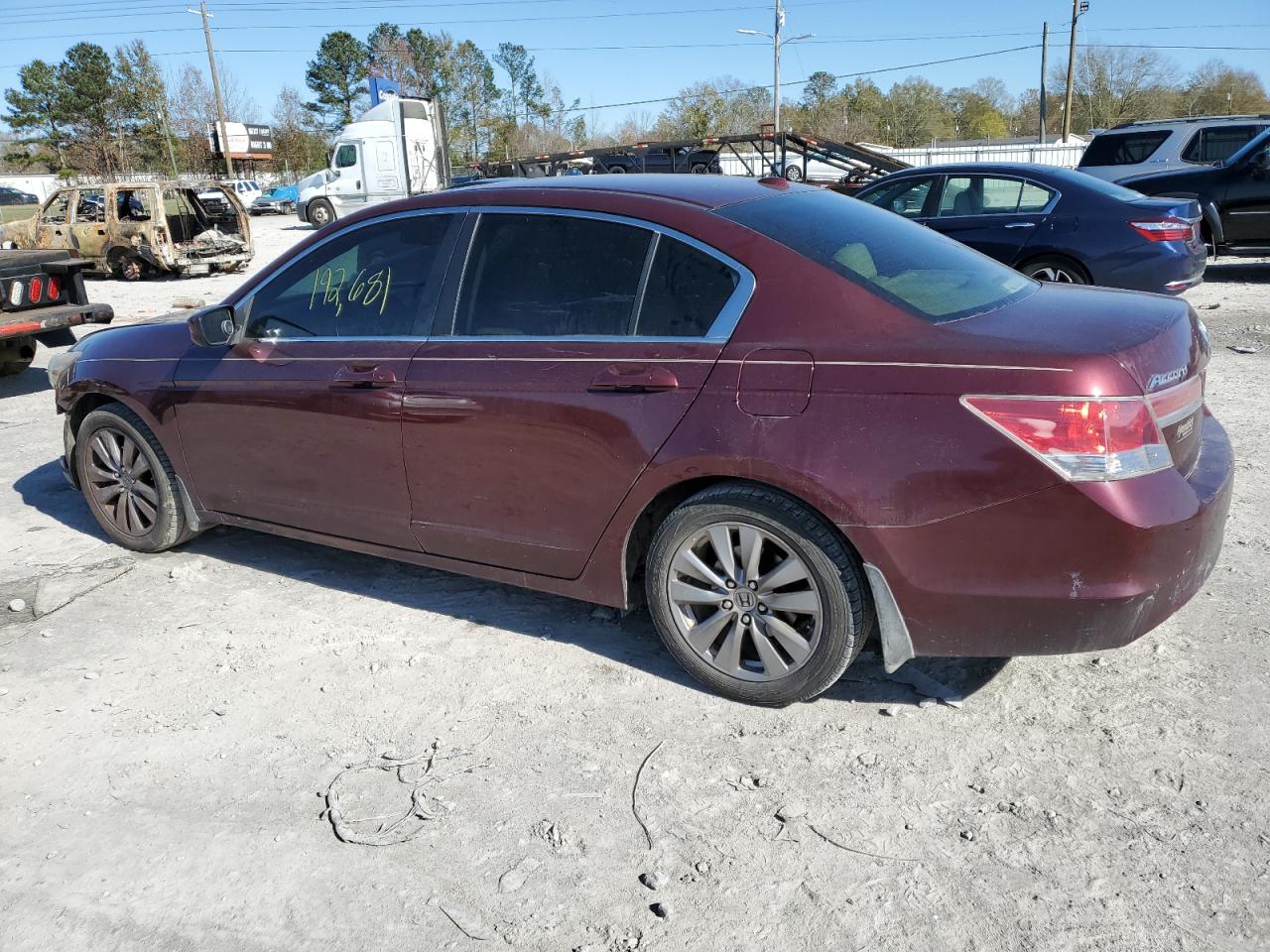 Image 2 of 2012 HONDA ACCORD EXL 2012 with VIN 1HGCP2F86CA107961