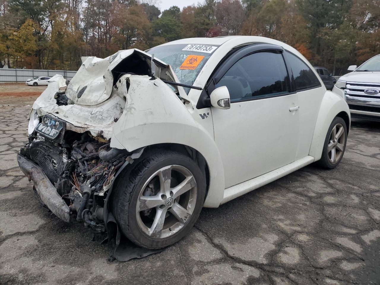 2008 VOLKSWAGEN NEW BEETLE TRIPLE WHITE 2008 image