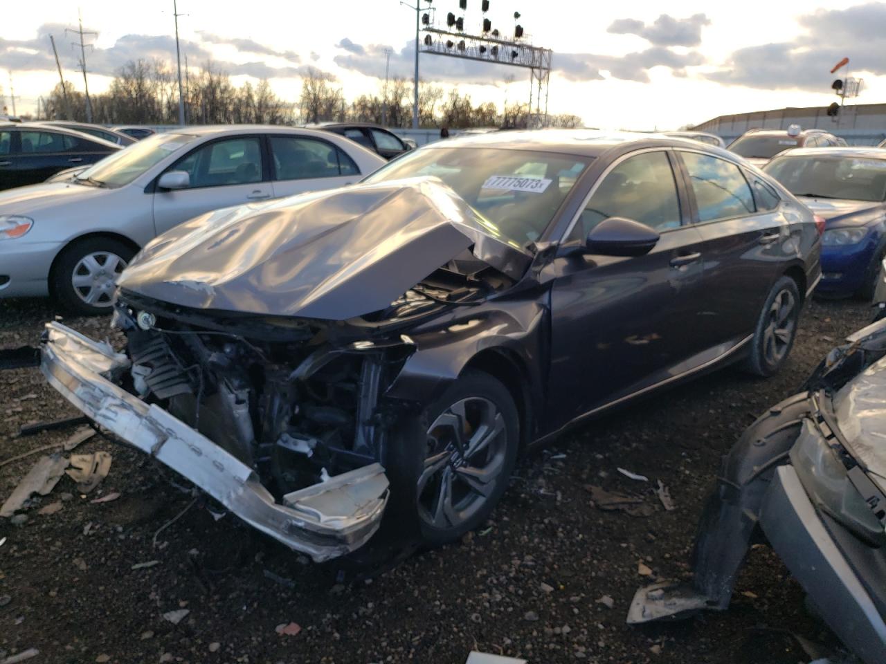 Image 1 of 2018 HONDA ACCORD EXL 2018 with VIN 1HGCV1F54JA055815