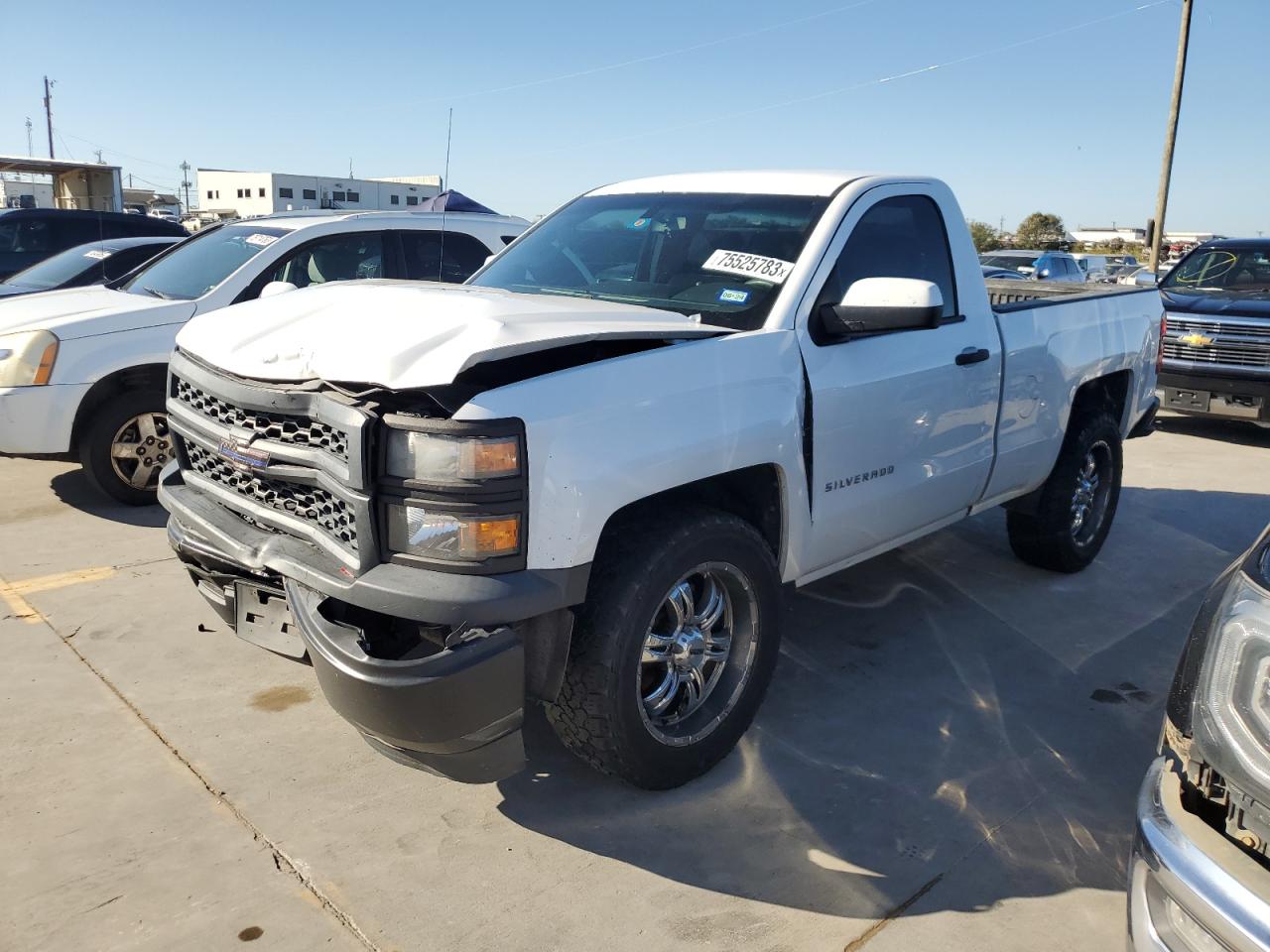 Image 1 of 2014 CHEVROLET SILVERADO C1500 2014 with VIN 1GCNCPEC7EZ244739