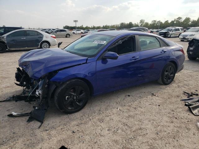 Image 1 of 2023 HYUNDAI ELANTRA BLUE 2023 with VIN KMHLM4AJ4PU079039