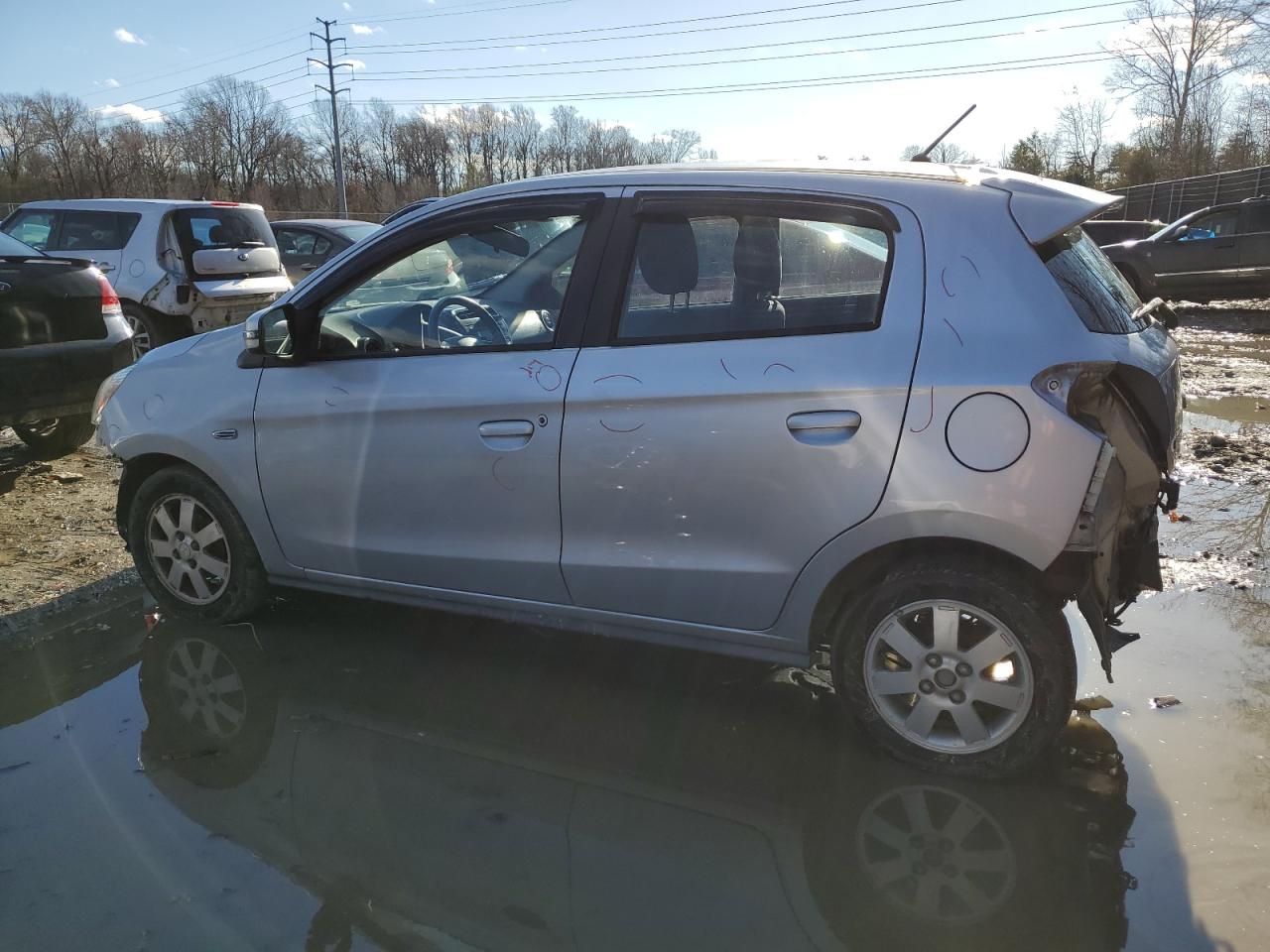 Image 2 of 2015 MITSUBISHI MIRAGE ES 2015 with VIN ML32A4HJ0FH014018