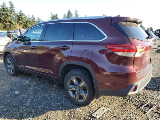 Image 2 of 2018 TOYOTA HIGHLANDER HYBRID LIMITED 2018 with VIN 5TDDGRFH7JS036958