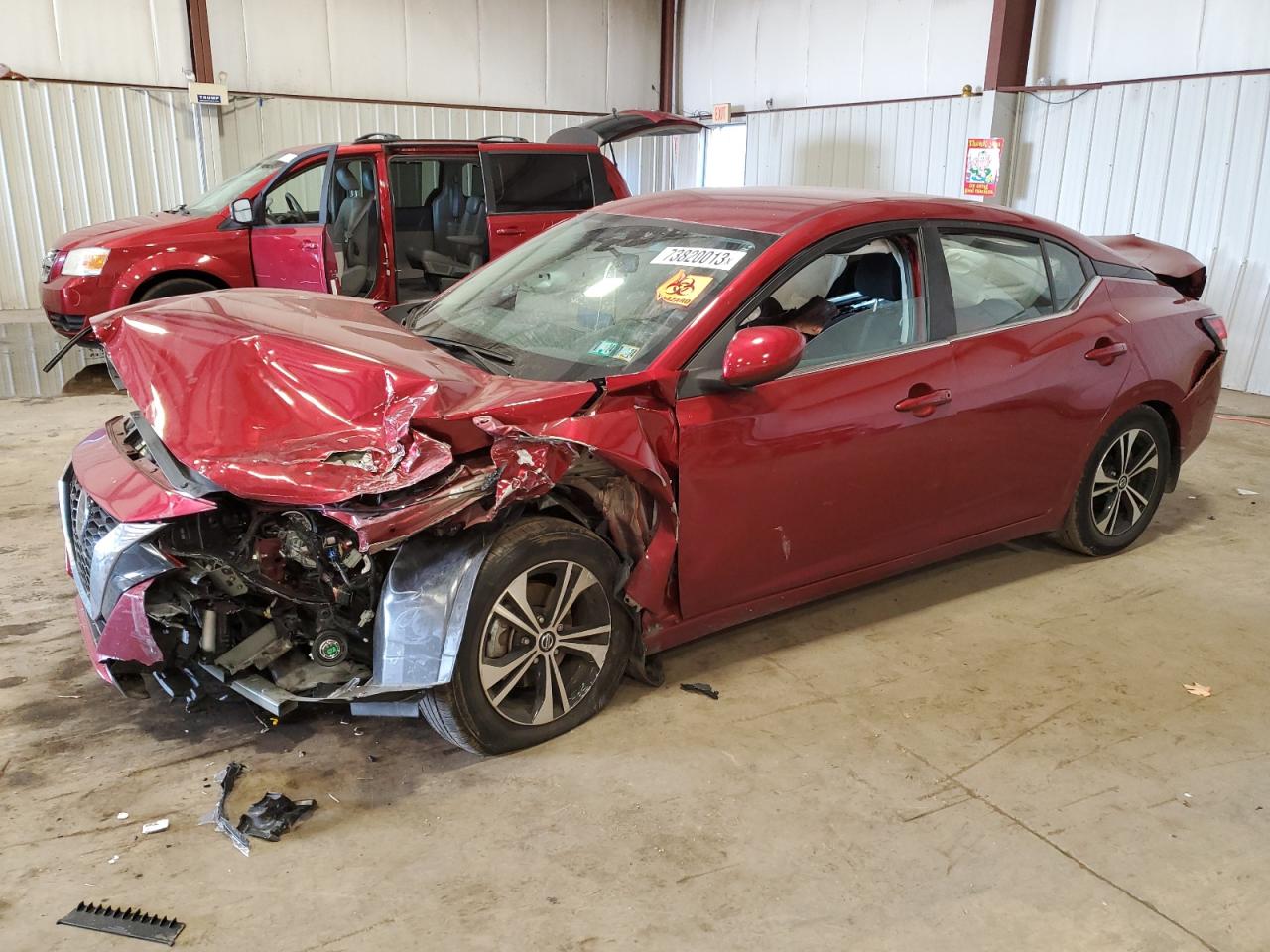 Image 1 of 2021 NISSAN SENTRA SV 2021 with VIN 3N1AB8CVXMY265737