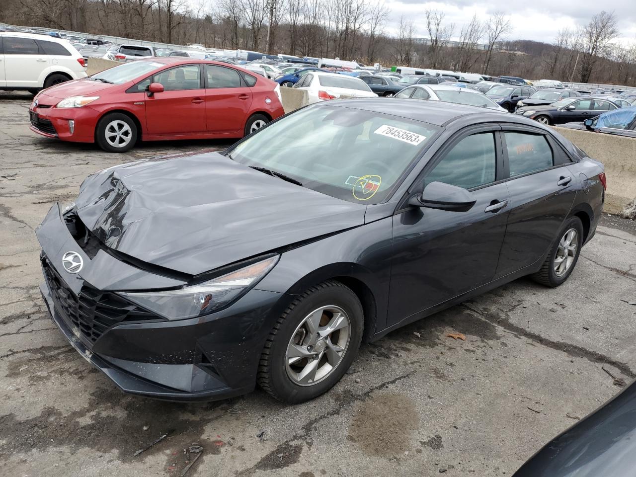 Image 1 of 2021 HYUNDAI ELANTRA SE 2021 with VIN 5NPLL4AG0MH016702