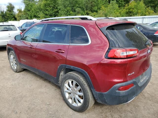 Image 2 of 2016 JEEP CHEROKEE LIMITED 2016 with VIN 1C4PJMDS6GW374893