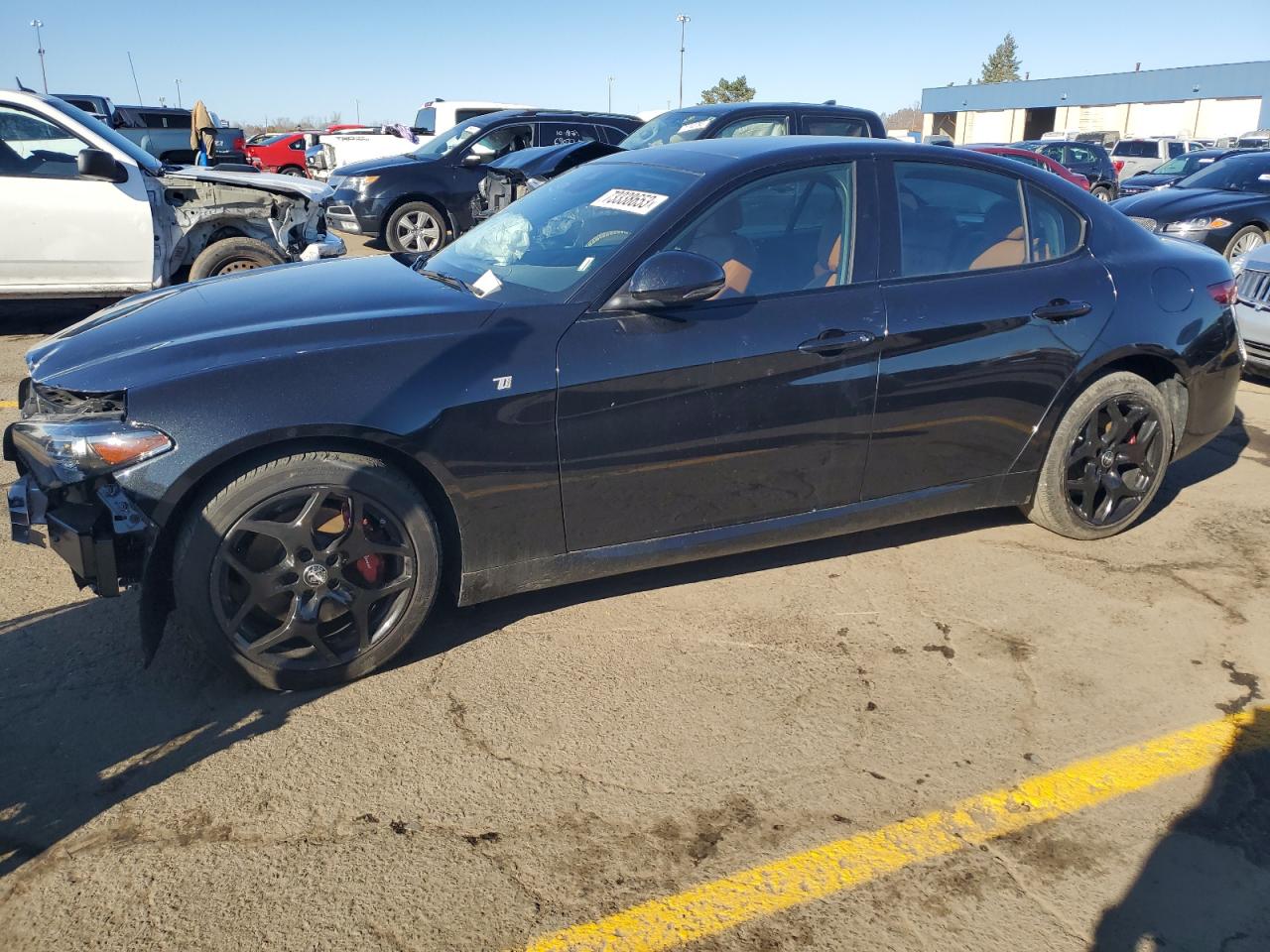 Image 1 of 2022 ALFA ROMEO GIULIA SUPER 2022 with VIN ZARFANBN3N7665184