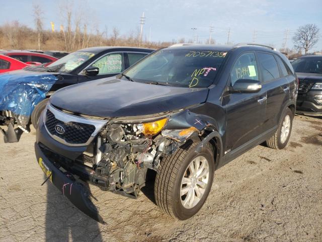 Image 2 of 2011 KIA SORENTO BASE 2011 with VIN 5XYKTDA29BG105169