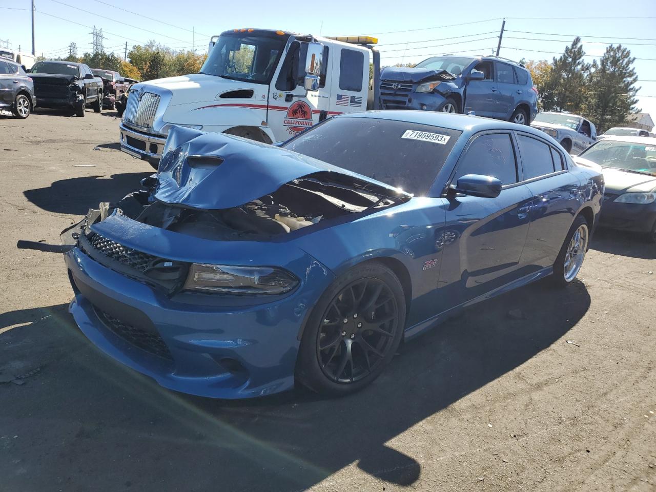 Image 1 of 2021 DODGE CHARGER SCAT PACK 2021 with VIN 2C3CDXGJ9MH588348