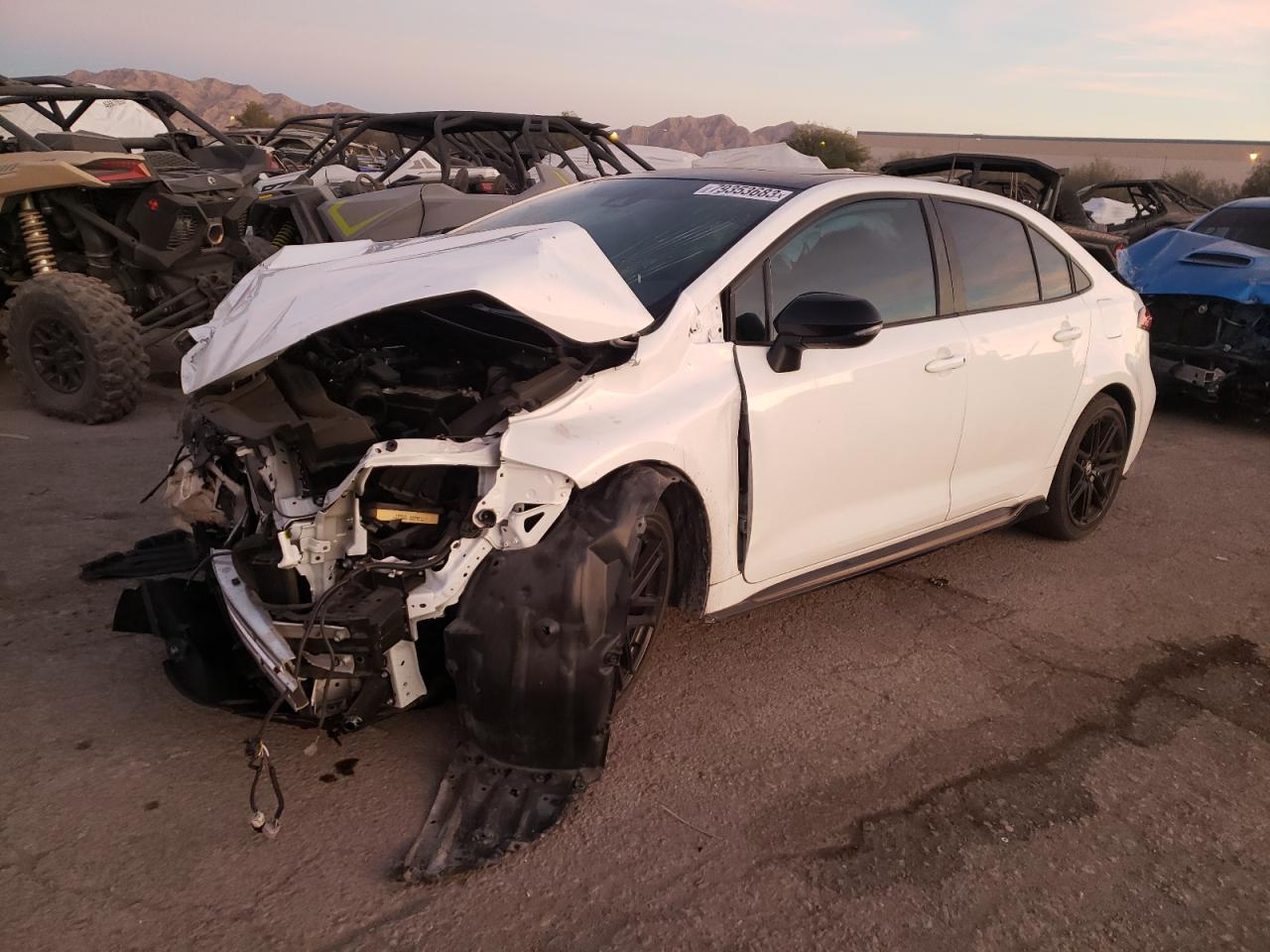 Image 1 of 2022 TOYOTA COROLLA XSE 2022 with VIN 5YFT4MCEXNP117243