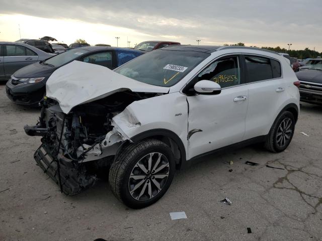 Image 1 of 2017 KIA SPORTAGE EX 2017 with VIN KNDPNCAC9H7256943