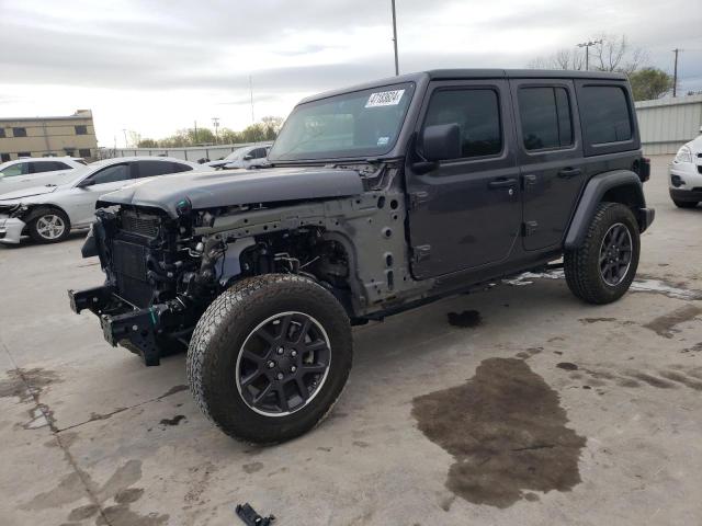 Image 1 of 2021 JEEP WRANGLER UNLIMITED SPORT 2021 with VIN 1C4HJXDGXMW729383