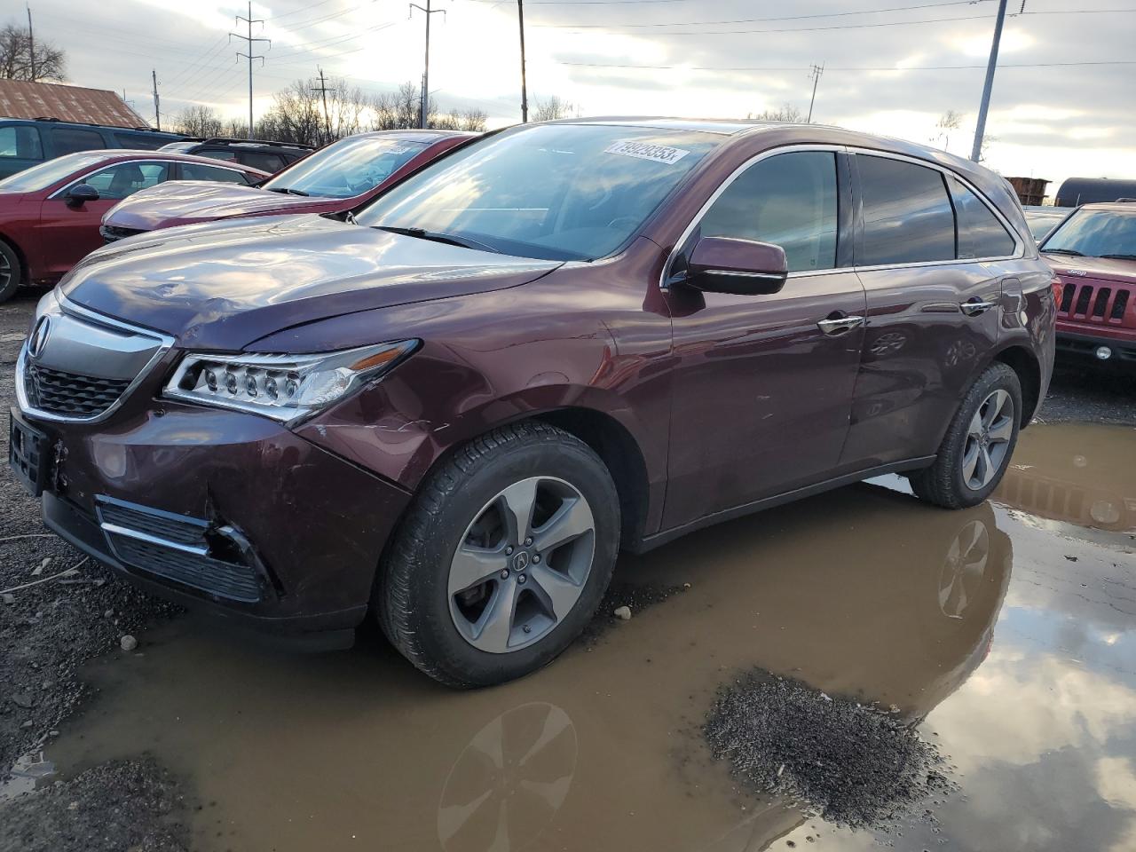 Изображение 1 2016 ACURA MDX  2016 с VIN 5FRYD4H2XGB035773