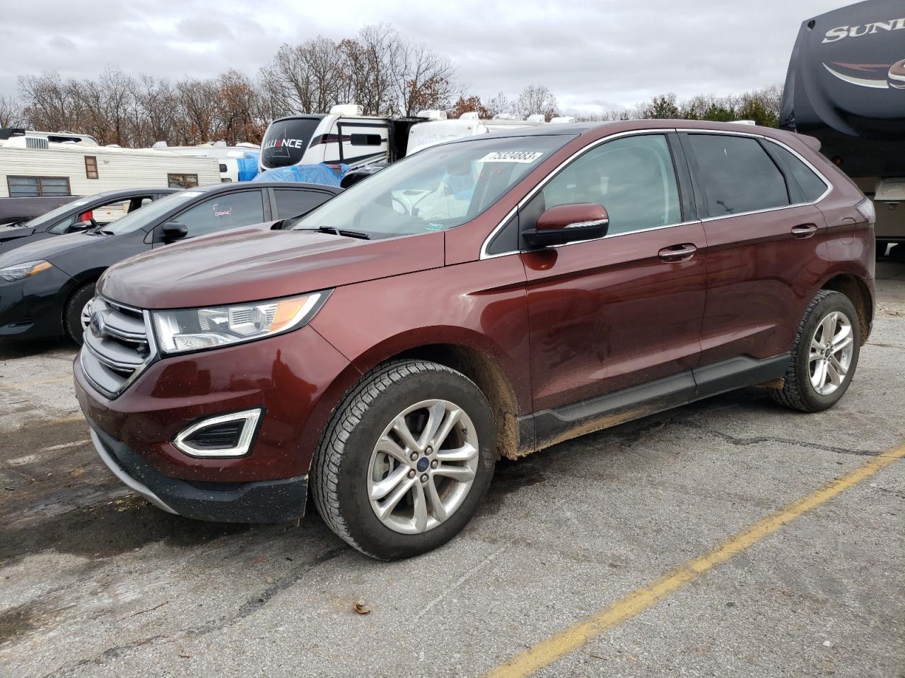 Image 1 of 2015 FORD EDGE TITANIUM 2015 with VIN 2FMTK4K98FBB27270