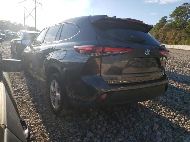 Изображение 2 2022 TOYOTA HIGHLANDER HYBRID LE 2022 с VIN 5TDBBRCH6NS552776