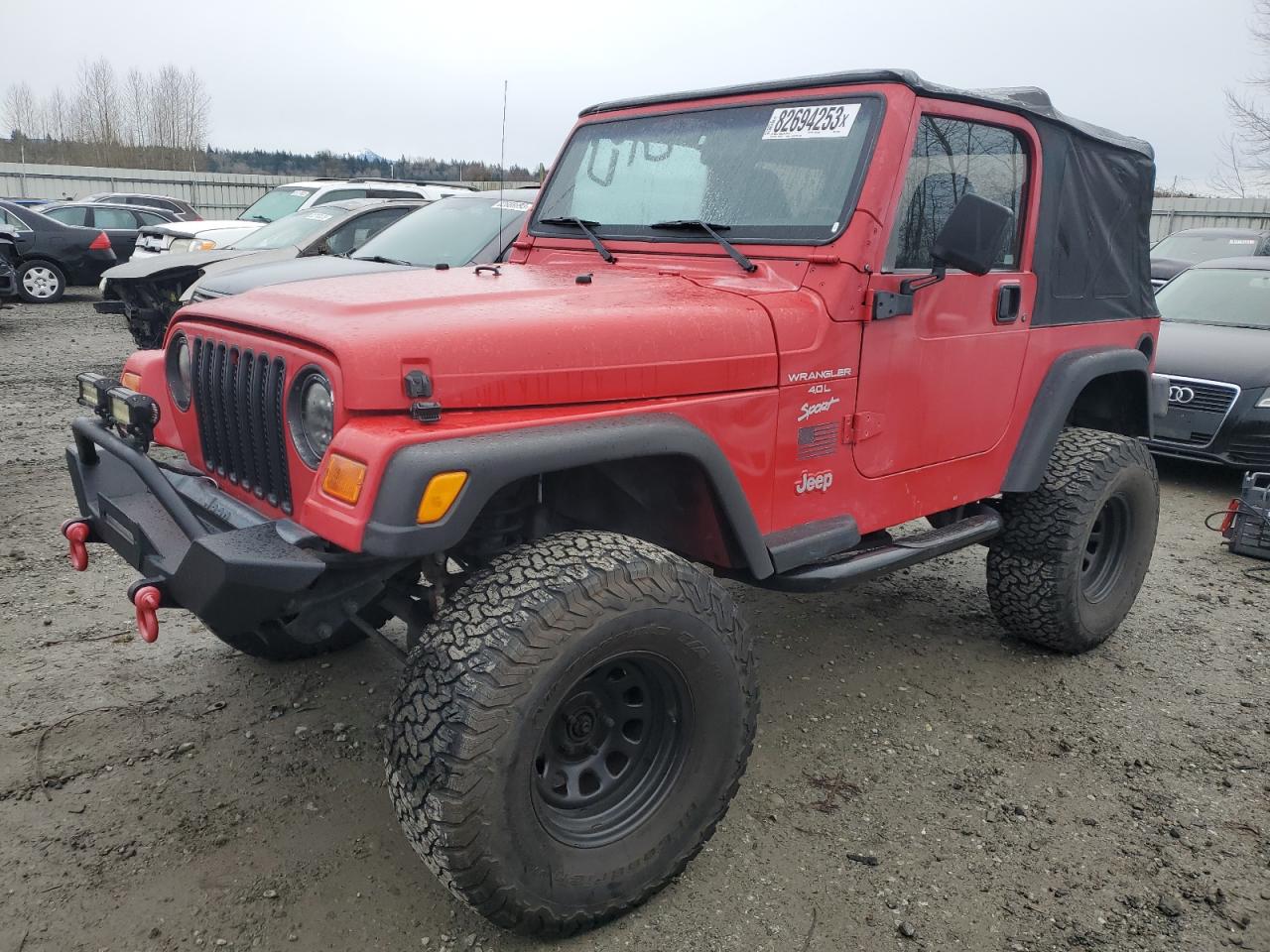 Image 1 of 2001 JEEP WRANGLER / TJ SPORT 2001 with VIN 1J4FA49S81P335352